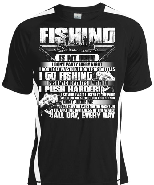 A black t-shirt with the shopify logo