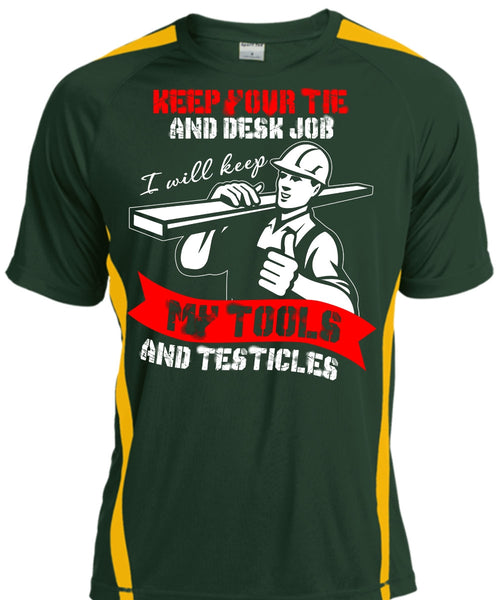 My Tools And Testicles T Shirt, Being An Ironworker T Shirt, Cool Shirt