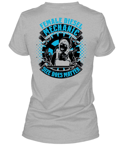 Female Diesel Mechanic T Shirt, I Love Mechanic T Shirt