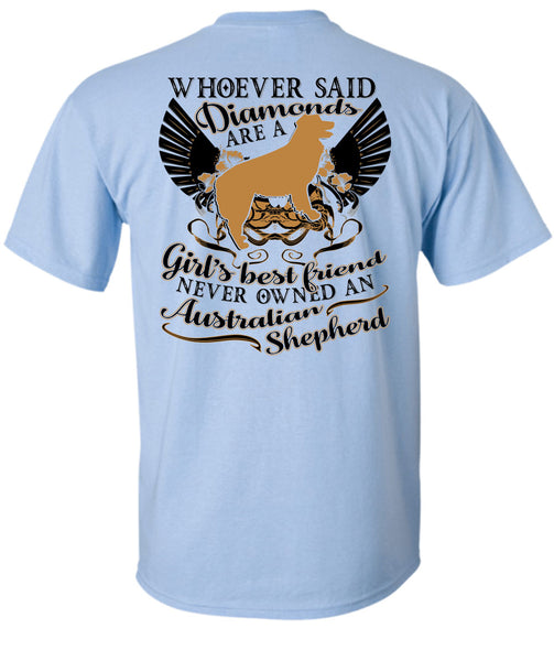 Diamonds Are A Girl's Best Friend T Shirt, I Love My Dog T Shirt