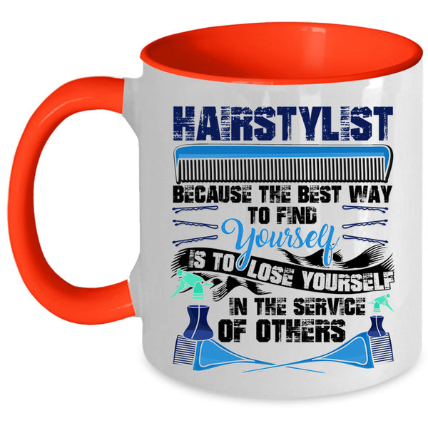 Cute Hairstylist Coffee Mug, Hairstylist Accent Mug