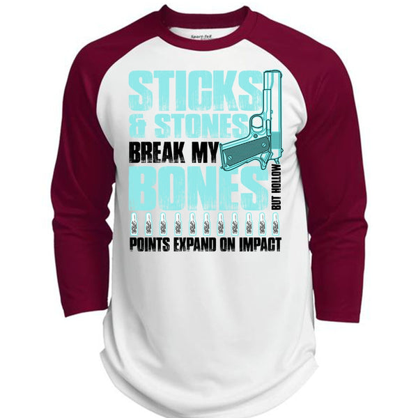 Sticks And Stones T Shirt, I Love Gunning T Shirt, Awesome T-Shirts  (Polyester Game Baseball Jersey)