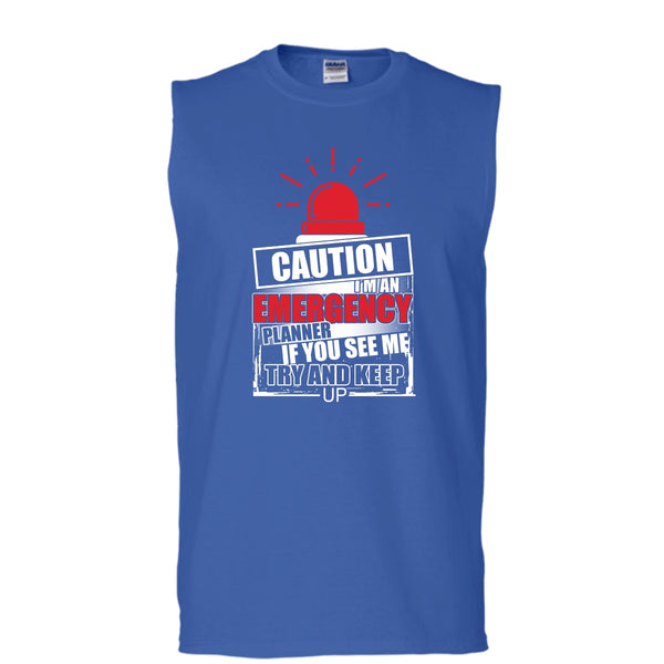 I'm An Emergency Planner T Shirt, Coolest Planner Tank Top (Men's Cotton Sleeveless)