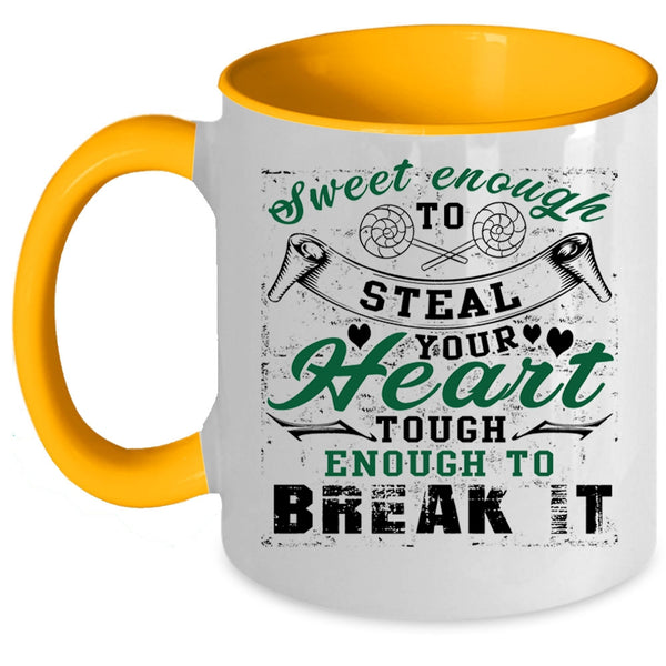 Cute Nurses Coffee Mug, Sweet Enough To Steal Your Heart Accent Mug