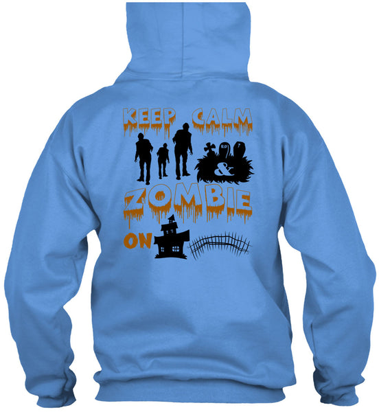 Keep Calm Zombie On T Shirt, Wait For Halloween T Shirt