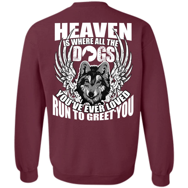 Run To Greet You T Shirt, I Love Dog Sweatshirt