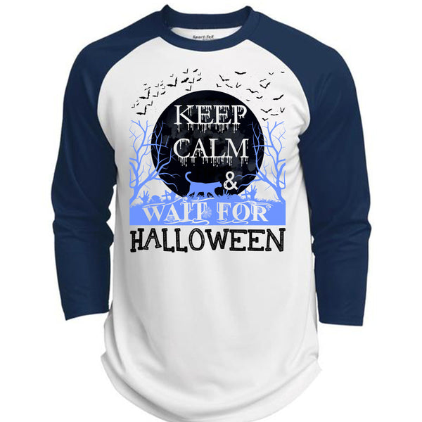 Keep Calm And Wait For Halloween T Shirt, I Love You Pumpkin T Shirt, Awesome T-Shirts  (Polyester Game Baseball Jersey)