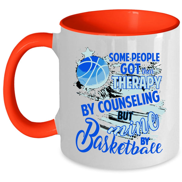 Cool Sporty Coffee Mug, Basketball Accent Mug