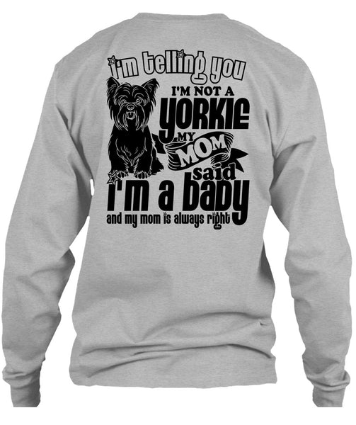 I'm Not A Yorkie T Shirt, I Love Yorkie T Shirt