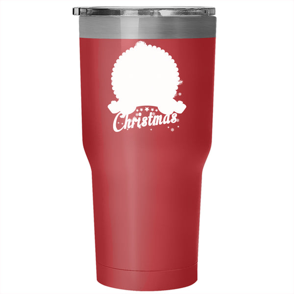 Pugly Christmas Tumbler 30 oz Stainless Steel, Cute Christmas Travel Mug