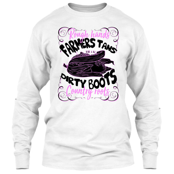 Rough Hands Farmers Tans T Shirt, Coolest Farmer T Shirt