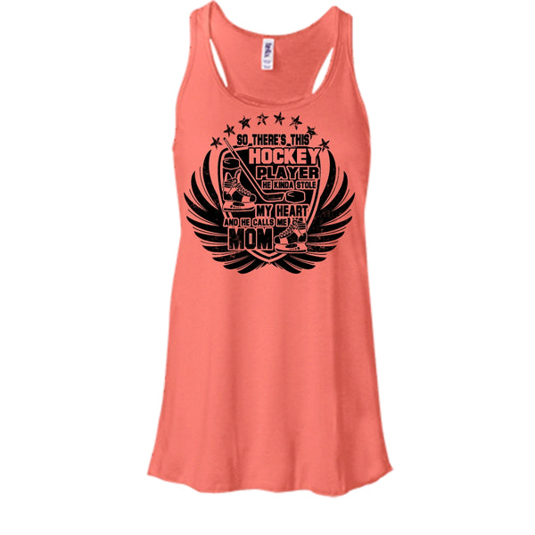 There's This Hockey Player T Shirt, Coolest Hockey Mom Tank Top