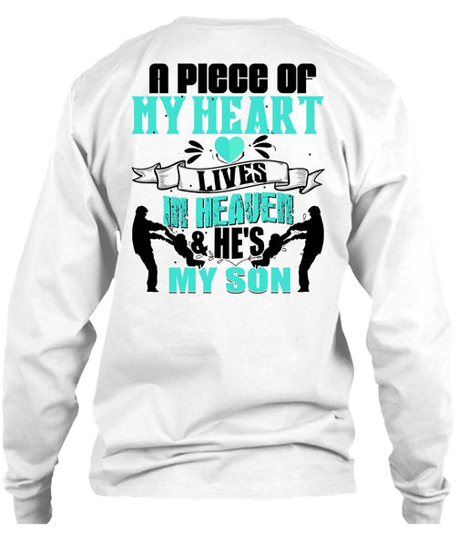 My Heart Lives In Heaven T Shirt, I Love Son T Shirt