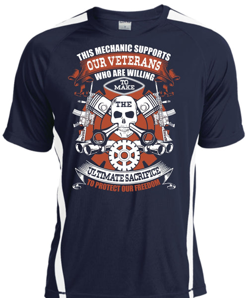 This Mechanic Supports Our Veterans T Shirt, Protect Our Freedom T Shirt, Cool Shirt