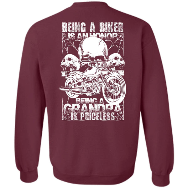 Being A Grandpa Is Priceless T Shirt, I Love Biker Sweatshirt