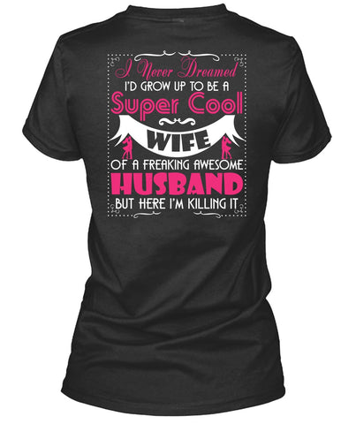 A black t-shirt with the shopify logo