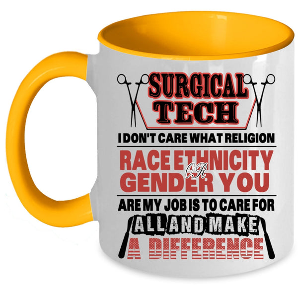 Cool Surgical Tech Coffee Mug, Surgical Tech Accent Mug