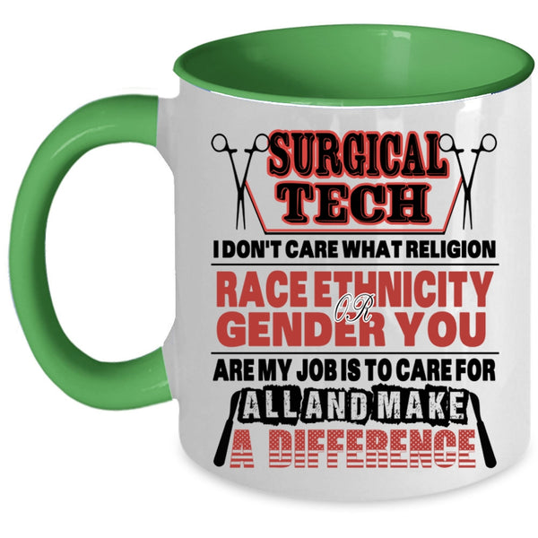 Cool Surgical Tech Coffee Mug, Surgical Tech Accent Mug