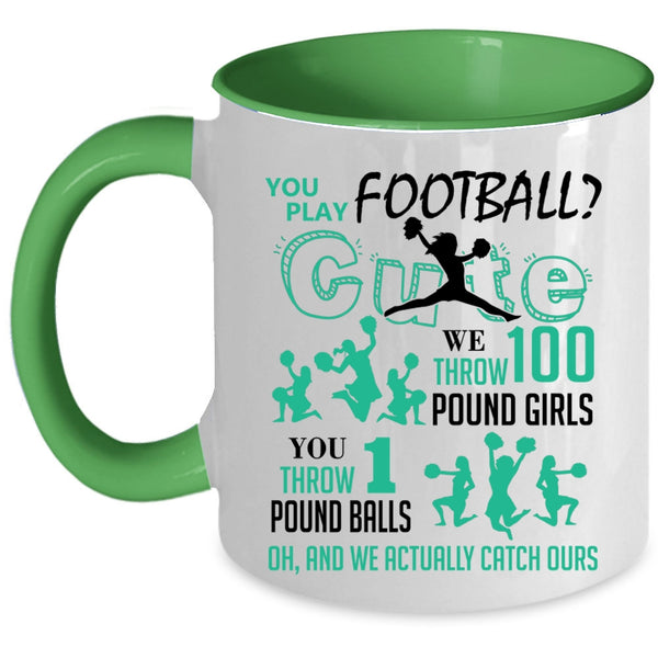 Cute Football Player Coffee Mug, You Play Football Accent Mug