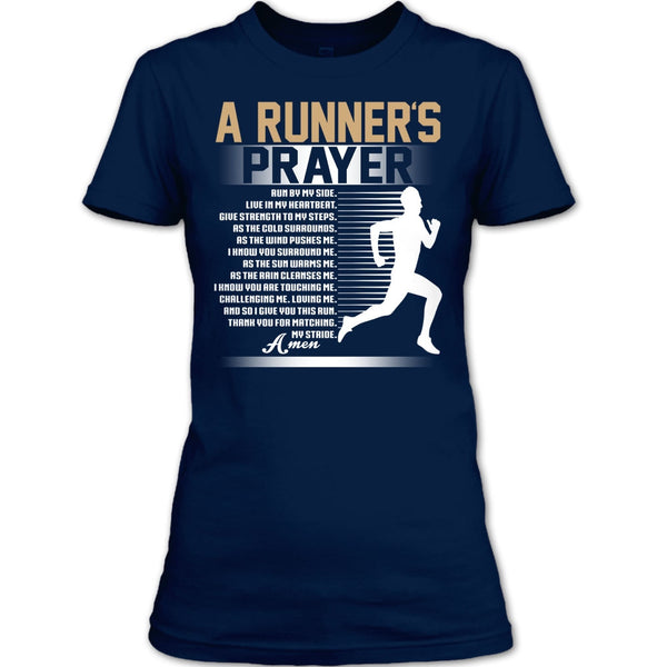 A Runner's Prayer T Shirt, Run By Myside T Shirt