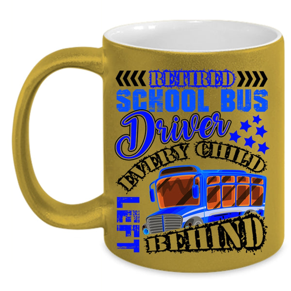 Cool Retirement Coffee Mug, Retired School Bus Driver Accent Mug