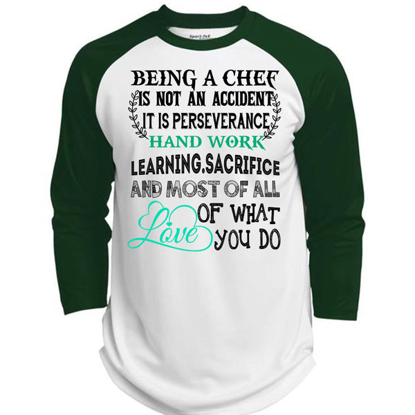 Being A Chef Is Not An Accident T Shirt, Being A Chef T Shirt, Awesome T-Shirts  (Polyester Game Baseball Jersey)