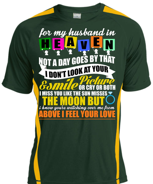 For My Husband In Heaven T Shirt, Smile Picture T Shirt, Cool Shirt