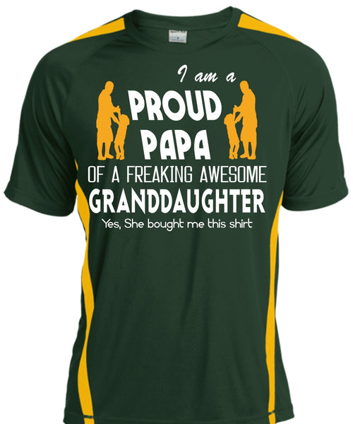 I Am A Pround Papa Of A Freaking Awesome Granddaughter T Shirt, Father's Day T Shirt