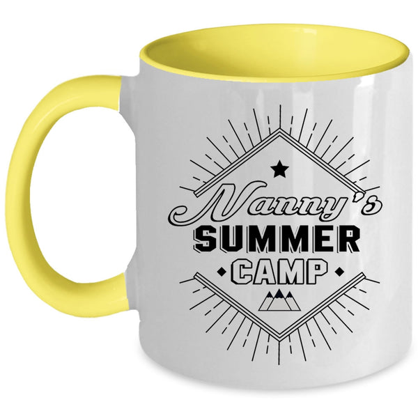 Cool Camping Nanny Coffee Mug, Nanny's Summer Camp Accent Mug