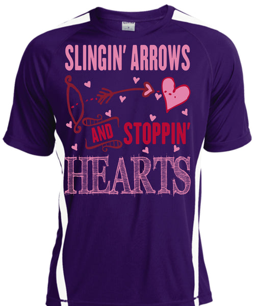 Slinging Arrows And Stopping Hearts T Shirt, I Love Husband T Shirt, Cool Shirt
