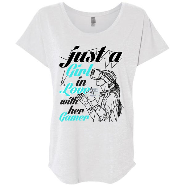 Just A Girl In Love With Her Gamer T Shirt, I Love Gaming T Shirt, Awesome T-Shirts