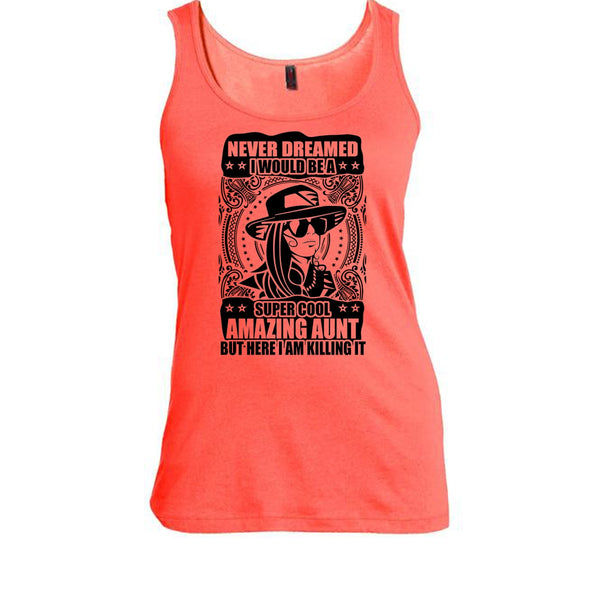Cool Amazing Aunt T Shirt, Gift For Aunt Tank Top