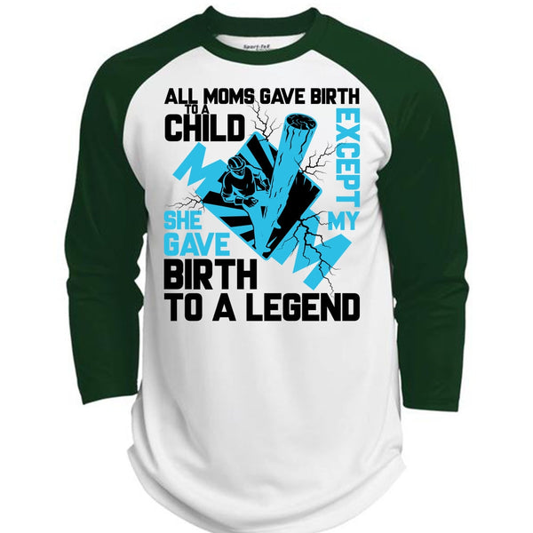 All Moms Gave Birth To A Child T Shirt, I Love Lineman T Shirt, Awesome T-Shirts  (Polyester Game Baseball Jersey)
