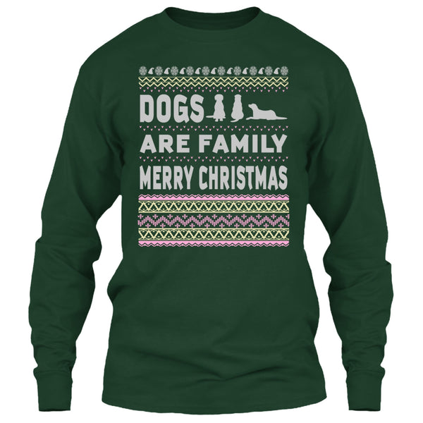 Dog Are Family T Shirt, Merry Christmas T Shirt