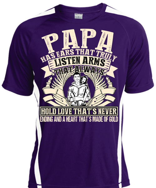 Papa Has Ears T Shirt, Made Of Gold T Shirt, Cool Shirt