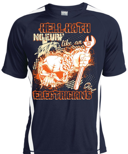 Like An Electrician's Girl T Shirt, Being An Electrician T Shirt, Cool Shirt