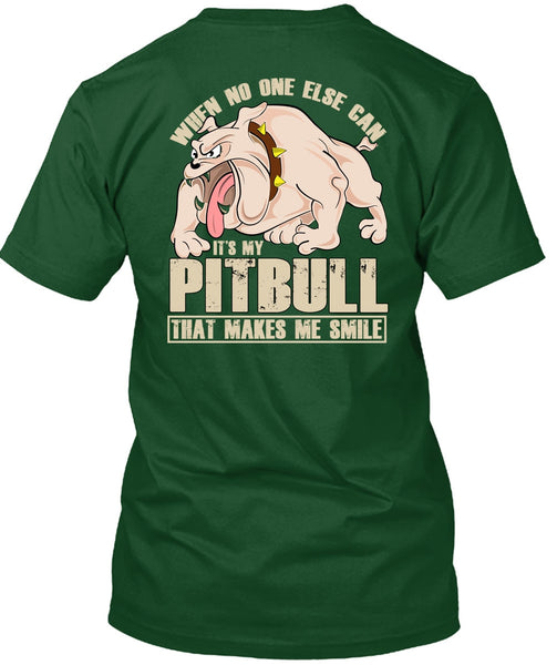 It's My Pit Bull T Shirt, Makes Me Smile T Shirt
