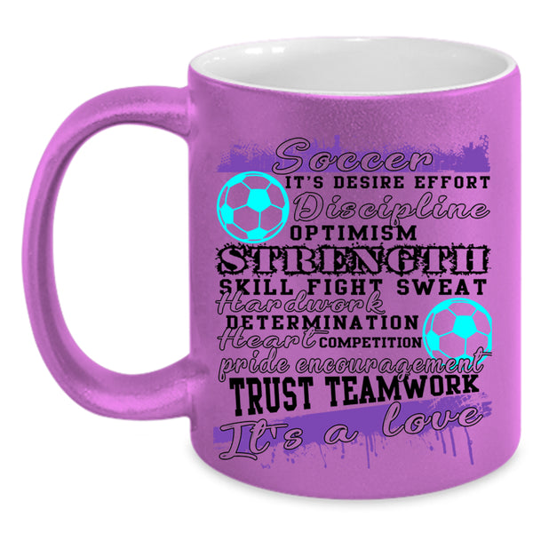 It's A Love Coffee Mug, Soccer Accent Mug
