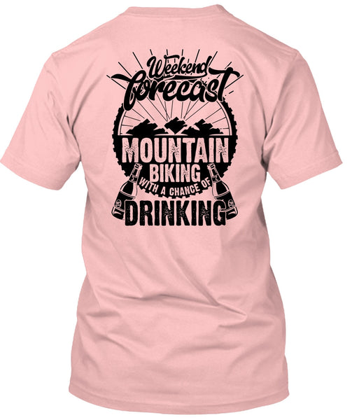 Weekend Forecast Mountain Biking T Shirt, I Love Hiking T Shirt