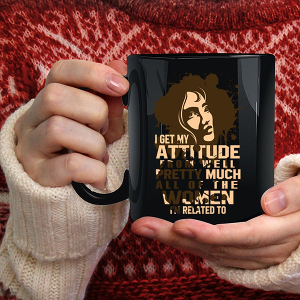 I Get My Attitude Coffee Mug, Cool Gift For My Wife Coffee Cup