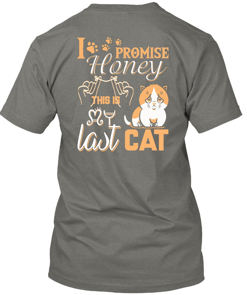 I Promise Honey This Is My Last Cat T Shirt, My Favorite T Shirt