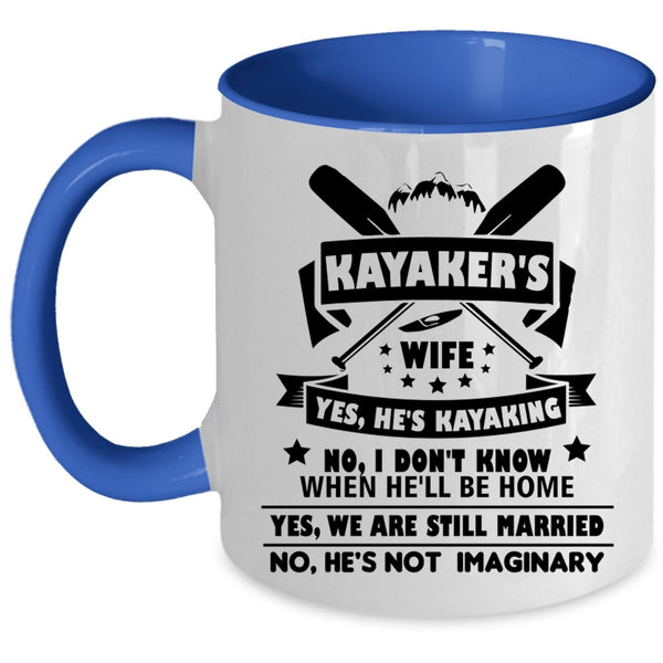 Kayaker's Wife Cup, Funny Gift For Kayaker's Wife Mug
