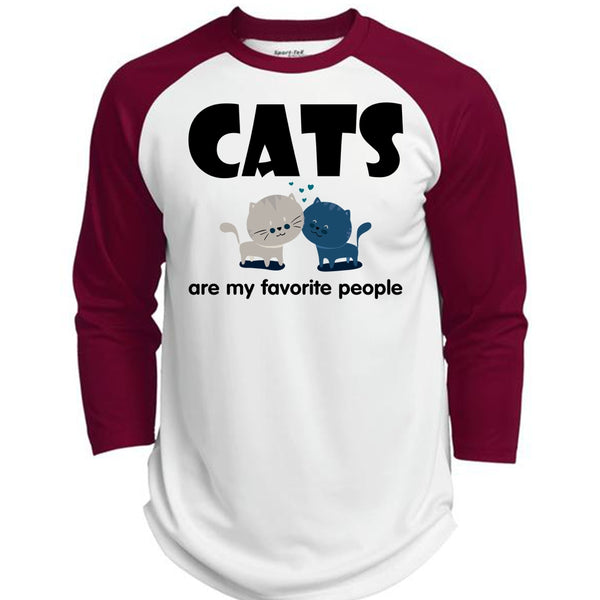 Cats Are My Favorite People T Shirt, I Love My Cat T Shirt, Favorite T Shirt  (Polyester Game Baseball Jersey)