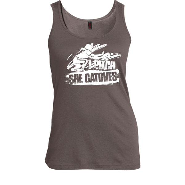 I Pitch She Catches T Shirt, I'm A Baseball Player Tank Top