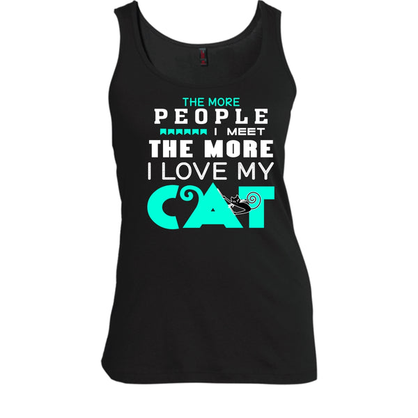 The More People I Meet The More I Love Cat Shirt, Cool Cat Shirt