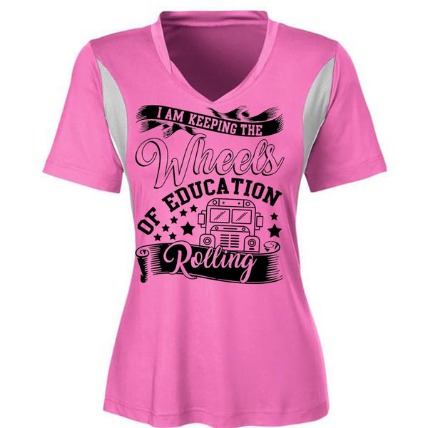 Wheels Of Education Rolling T Shirt, I Love Bus T Shirt, Awesome T-Shirts