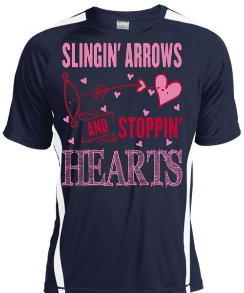 Slinging Arrows And Stopping Hearts T Shirt, I Love Husband T Shirt, Cool Shirt