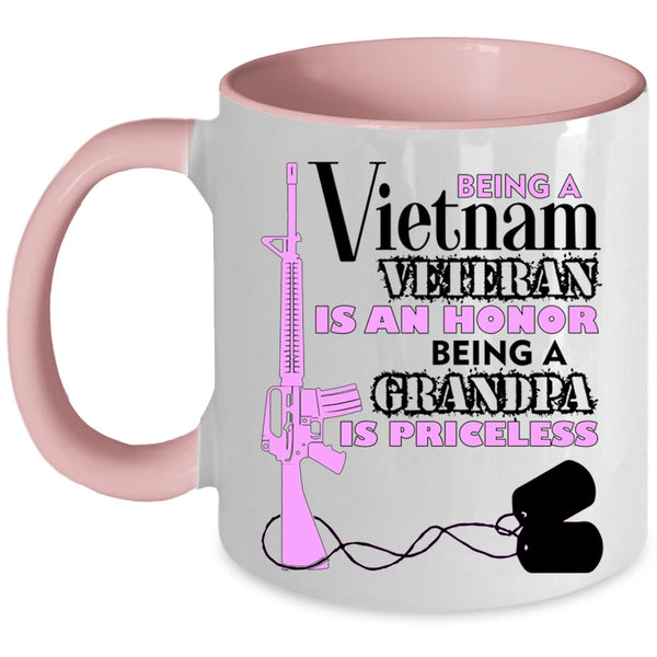 Being A Grandpa Coffee Mug, Being A Vietnam Veteran Accent Mug