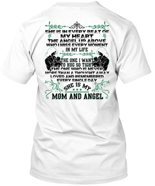 A black t-shirt with the shopify logo