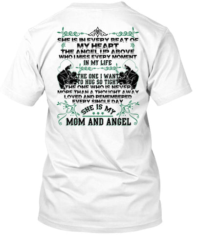 A black t-shirt with the shopify logo